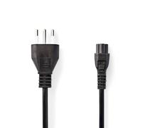 NEDIS Câble d'alimentation - Fiche Type L (IT) - IEC-320-C5-2 m - Noir