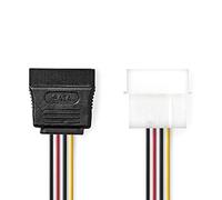 Nedis - Adaptateur secteur - alimentation interne 4 plots (M) pour alimentation SATA (F) - 15 cm - divers