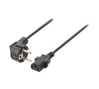 Nedis - Câble d'alimentation - power CEE 7/7 (M) incliné pour power IEC 60320 C13 - 10 A - 2 m - rond - noir