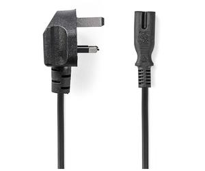Nedis câble d'alimentation Royaume-Uni fiche 2,0 m noir