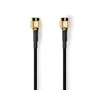 Nedis Câble d'antenne SMA mâle SMA mâle 5,0 m Noir