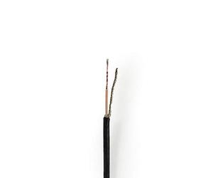 NEDIS Câble d'antenne sur rouleau - RG174-50 Ohm - Blindage individuel - ECA - 100.0 m - coaxial - PVC - noir - rouleau