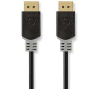 nedis câble displayport 1.4 displayport mâle vers displayport mâle 2.00 m anthracite G