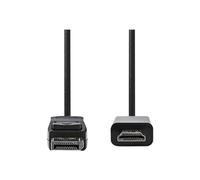 Nedis Câble Displayport | DisplayPort mâle | HDMI™ mâle | 1080p | Nickelé | 3.00 m | rond | PVC | Noir | Sac plastique NE550669940