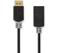 NEDIS Câble DisplayPort vers HDMI DisplayPort Mâle - Sortie HDMI? 0,2 m Anthracite