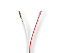 Câble haut parleur Nedis CAGW2500WT1000 Blanc Blanc G