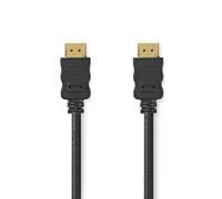 Câble HDMI haute vitesse avec Ethernet - Connecteur HDMI - 4K @ 60Hz - ARC - 18 Gbps - 10 m - Rond - PVC - Noir - Étiquette