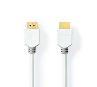 Nedis Câble High Speed HDMI ™ avec Ethernet / HDMI™ mâle / HDMI™ mâle / 4K@60Hz / ARC / 18 Gbps / 3.00 m / rond / PVC / blanc / boîte