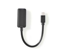 Nedis - Câble adaptateur - Mini DisplayPort mâle pour HDMI femelle - 20 cm - noir - rond, support 8K