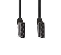 Nedis Câble péritel fiche-fiche nickelé 1,50 m PVC rond noir 480p Étiquette