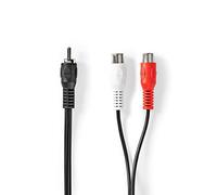 Nedis Câble pour Caisson de Basses RCA Ma cho - 2X RCA Femelle 0.2