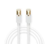 NEDIS Câble réseau Cat 6 F/UTP RJ45 (8P8C) Mâle - RJ45 (8P8C) Mâle, Blanc, 10m
