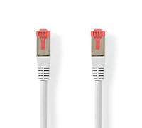 NEDIS Câble réseau CAT6 S/FTP, RJ45 mâle vers RJ45 mâle, blanc, 10 m