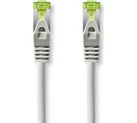 Nedis Câble réseau CAT7 - S/FTP - RJ45 mâle - RJ45 mâle - 10,0 m - Snagless - Rond - LSZH - Gris - Boîte