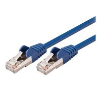 Nedis - Câble réseau - RJ-45 (M) pour RJ-45 (M) - 1.5 m - SF/UTP - CAT 5e - moulé, rond - bleu