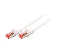 - Câble réseau - RJ-45 (M) pour RJ-45 (M) - 10 m - SFTP - CAT 6 - sans halogène, moulé, rond - blanc