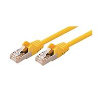 Nedis - Câble réseau - RJ-45 (M) pour RJ-45 (M) - 20 m - SF/UTP - CAT 5e - moulé, rond - jaune