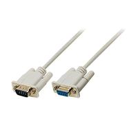 NEDIS Câble série D-Sub 9 broches mâle - D-Sub femelle 9 broches 10 m ivoire