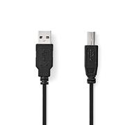 Nedis Câble USB 2.0 a Mâle - B M Acho 2.0 M Noir