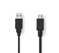 Nedis Câble USB 2.0 A mâle - Mic ro A mâle 2.0 m Negr