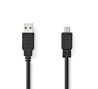 Nedis Câble USB 2.0 a Mâle - Mic Ro B Mâle 2.0 M Negr