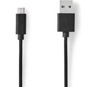 Nedis Câble USB 2.0 USB-A Mâle vers USB Micro-B Mâle 3.00 m Noir G