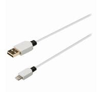 - Câble Lightning - Lightning mâle pour USB mâle - 1 m - blanc - rond