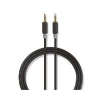 Câble audio stéréo 3,5 mm mâle - 3,5 mm mâle 3,0 m anthracite