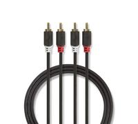 Nedis CABW24200AT30 câble audio 3 m 2 x RCA Anthracite