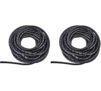 NEDIS Cache câble noir en spirale (spirobande)- 10m00 (Lot de 2)