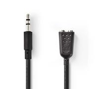 Nedis CAGB22100BK02 câble audio 0,2 m 3,5mm 2 x 3.5mm Anthracite