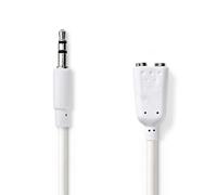 Nedis CAGP22100WT02 câble audio 0,2 m 3,5mm 2 x 3.5mm Blanc