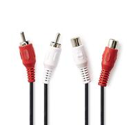 Nedis CAGP24205BK50 câble audio 5 m 2 x RCA Noir
