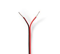 Câble haut parleur Nedis CAGW0500BK1000 Rouge / Noir G