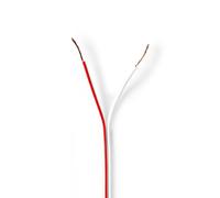 Nedis CAGW0500WT1000 câble audio 100 m Rouge, Blanc
