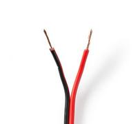 Nedis CAGW0750BK1000 câble audio 100 m Noir, Rouge