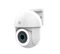 NEDIS Caméra de sécurité extérieure Intelligente Wi-FI, Full HD 1296p, projecteur et Vision Nocturne en Couleur, panoramique, Inclinaison, détection de Mouvement, Suivi Automatique, détection Humaine