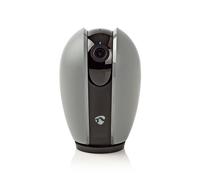 Nedis, Caméra d'intérieur intelligente 1080p avec cache amovible, Gris