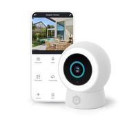 NEDIS Caméra extérieure Intelligente Wi-FI, 3 MP 1296p, détecteur de Mouvement, détection Humaine AI, projecteur à intensité Variable, Vision Nocturne en Couleur, Audio bidirectionnel, IP65 résistant