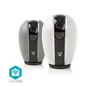 NEDIS Caméra intérieure SmartLife Wi-Fi Full HD 1080p Vision Nocturne Blanc