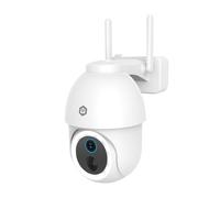 Caméra Surveillance Extérieure Wi-Fi 3MP Motorisée IP65 Blanc