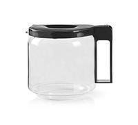 Nedis Verseuse en verre KACM003CP pour Moccamaster 1,25 L Noir avec poignée ergonomique