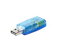 Nedis Carte Son 5.1 USB 2.0 pour Microphone et Casque Connexion 3.5mm Bleu