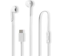 Nedis Casque avec câble - USB-C - Longueur de câble : 1.20 m - Micro intégré - Réglage du volume - Blanc