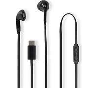 Nedis Casque avec câble - USB-C - Longueur de câble : 1.20 m - Micro intégré - Réglage du volume - Noir