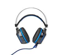 NEDIS Casque de Jeu - Tour d'oreille - Surround - USB Type-A - Microphone Rétractable et Flexible - 2.10 m - Eclairage Normal