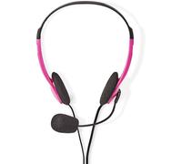 Nedis Casque pour PC Bandeau 2 fiches 3,5 mm (Filaire), ?couteurs, Noir