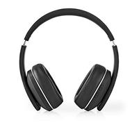 NEDIS - Casque sans Fil - Bluetooth® - Over-Ear - Compensation Active du Bruit (ANC) - Jusqu'à 24 Heures de Lecture - Microphone intégré - Lithium-ION intégré - 1 x 3,5 mm, 1 x Micro USB - Noir