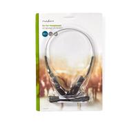 NEDIS Casque Supa-Auricurlaire Câble de 1,2 m Noir ultra-léger