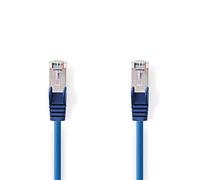 NEDIS Cat. 5e Câble réseau SF/UTP RJ45 mâle vers RJ45 mâle Bleu 15 m